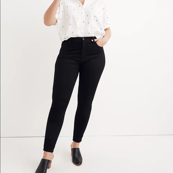 Madewell Denim - 10" High-Rise Skinny Jeans in Carbondale Wash style f9226 size 31